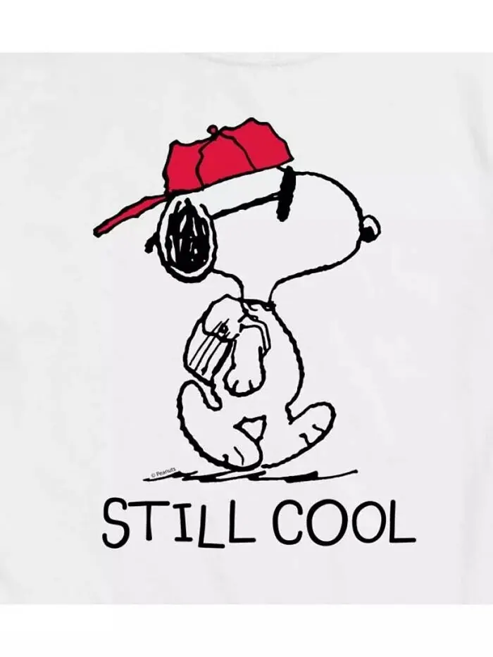 Мужская футболка с коротким рукавом Hybrid Apparel Peanuts Still Cool AIRWAVES — изображение 3 из 8, белый