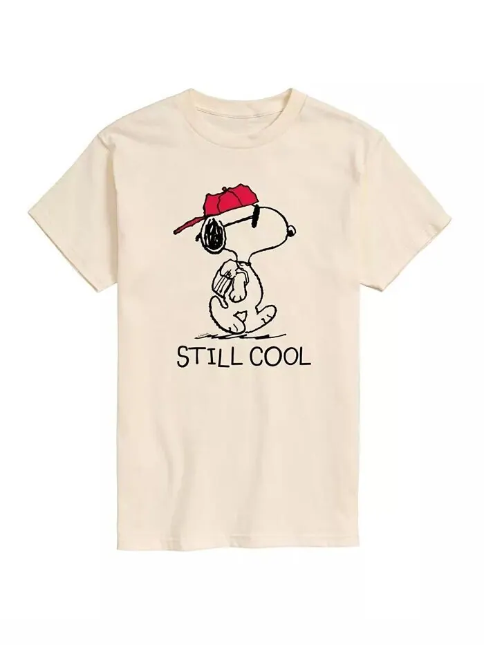 Мужская футболка с коротким рукавом Hybrid Apparel Peanuts Still Cool AIRWAVES — изображение 8 из 8, белый