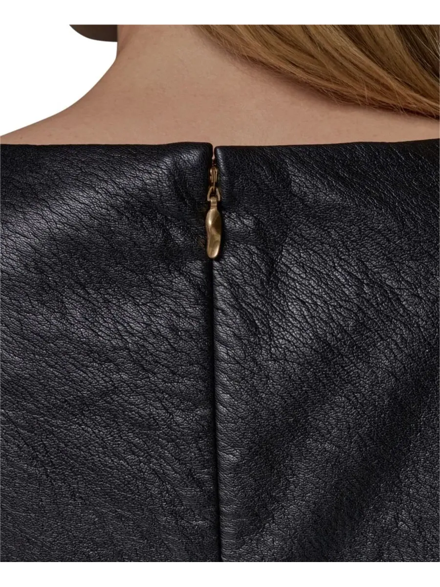 Платье без рукавов с лодочкой Donna Karan New York — изображение 8 из 9, черный