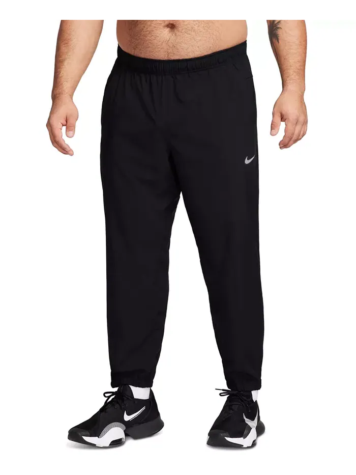Мужские тренировочные брюки Form Dri-FIT стандартной посадки с сужением к низу Nike — изображение 1 из 6, черный/черный