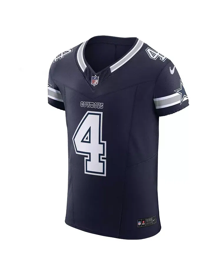 Мужская альтернативная элитная джерси Dallas Cowboys Vapor F.U.S.E. Дака Прескотта Nike — изображение 2 из 5, темно-синий