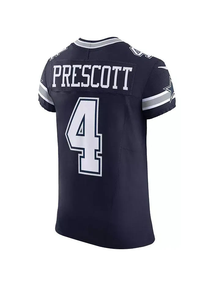 Мужская альтернативная элитная джерси Dallas Cowboys Vapor F.U.S.E. Дака Прескотта Nike — изображение 3 из 5, темно-синий