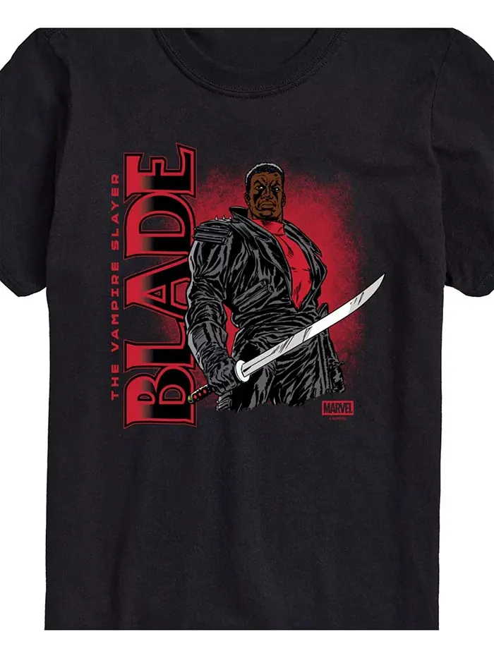 Мужская футболка Marvel Blade с коротким рукавом AIRWAVES — изображение 3 из 3, черный