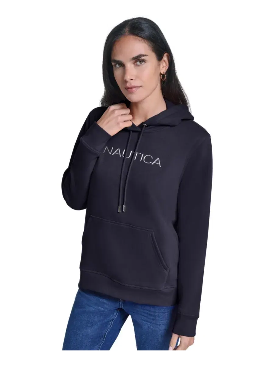 Худи женское с контрастным логотипом, свободный крой Nautica — изображение 6 из 7, ночное небо
