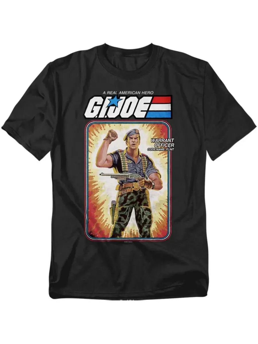 Футболка с принтом G.I. Joe Flint Card Logovision — изображение 1 из 3, черный