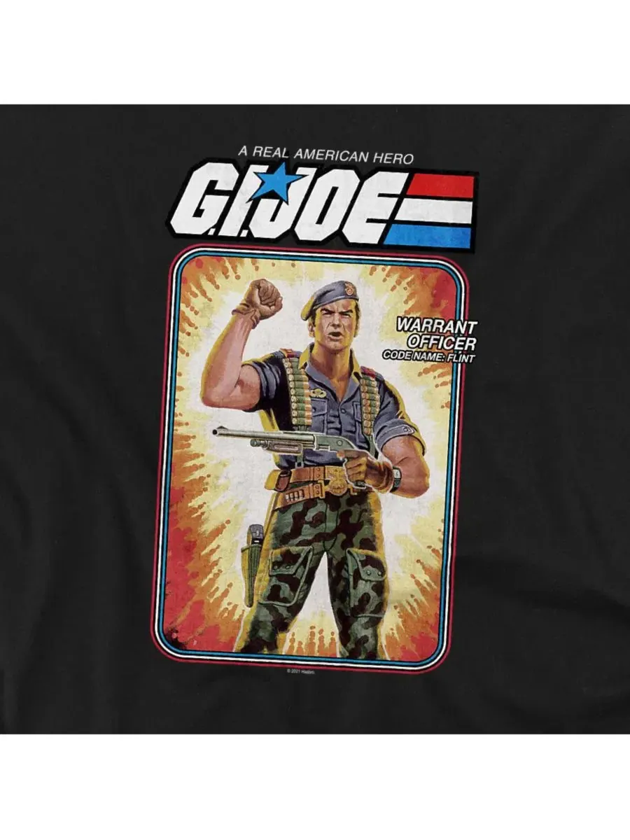Футболка с принтом G.I. Joe Flint Card Logovision — изображение 2 из 3, черный
