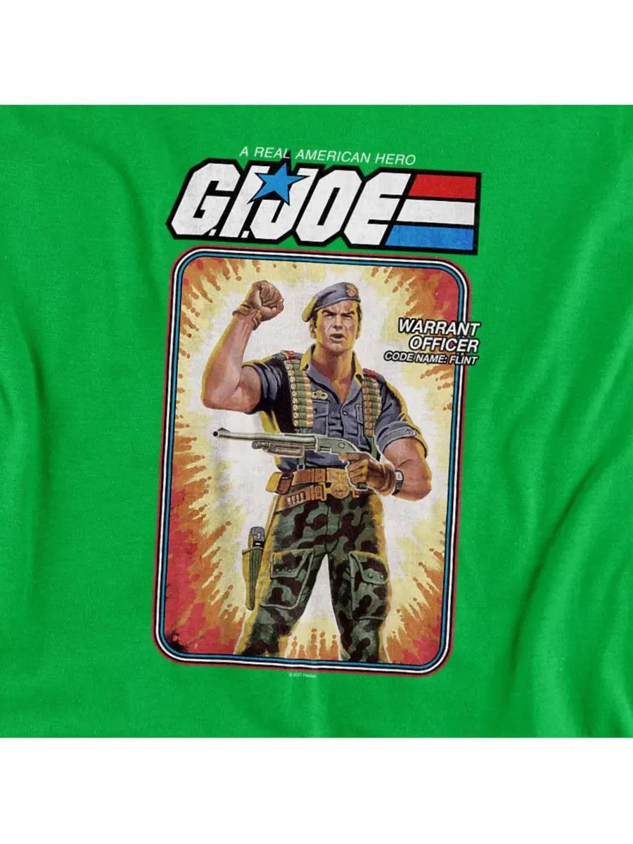 Футболка с принтом G.I. Joe Flint Card Logovision — изображение 2 из 3, зеленый
