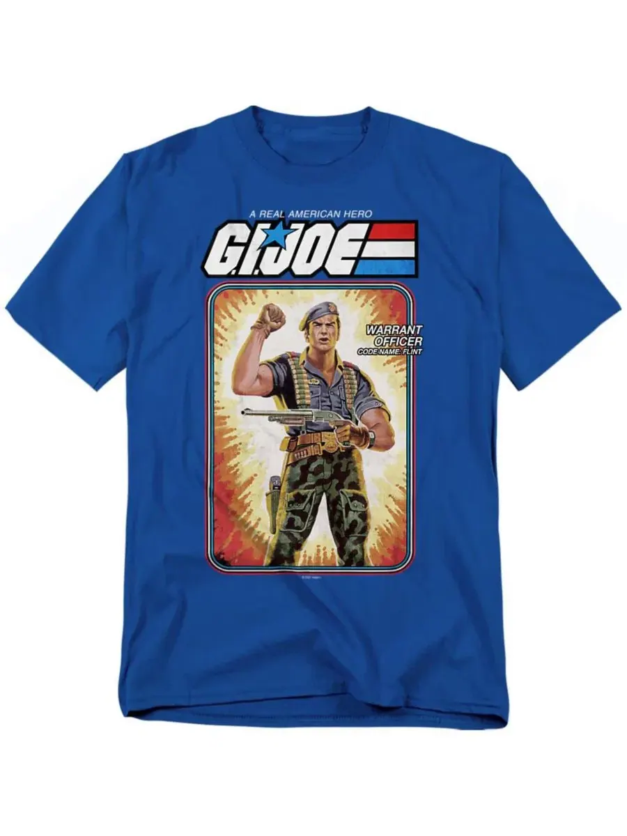 Футболка с принтом G.I. Joe Flint Card Logovision — изображение 1 из 3, королевский