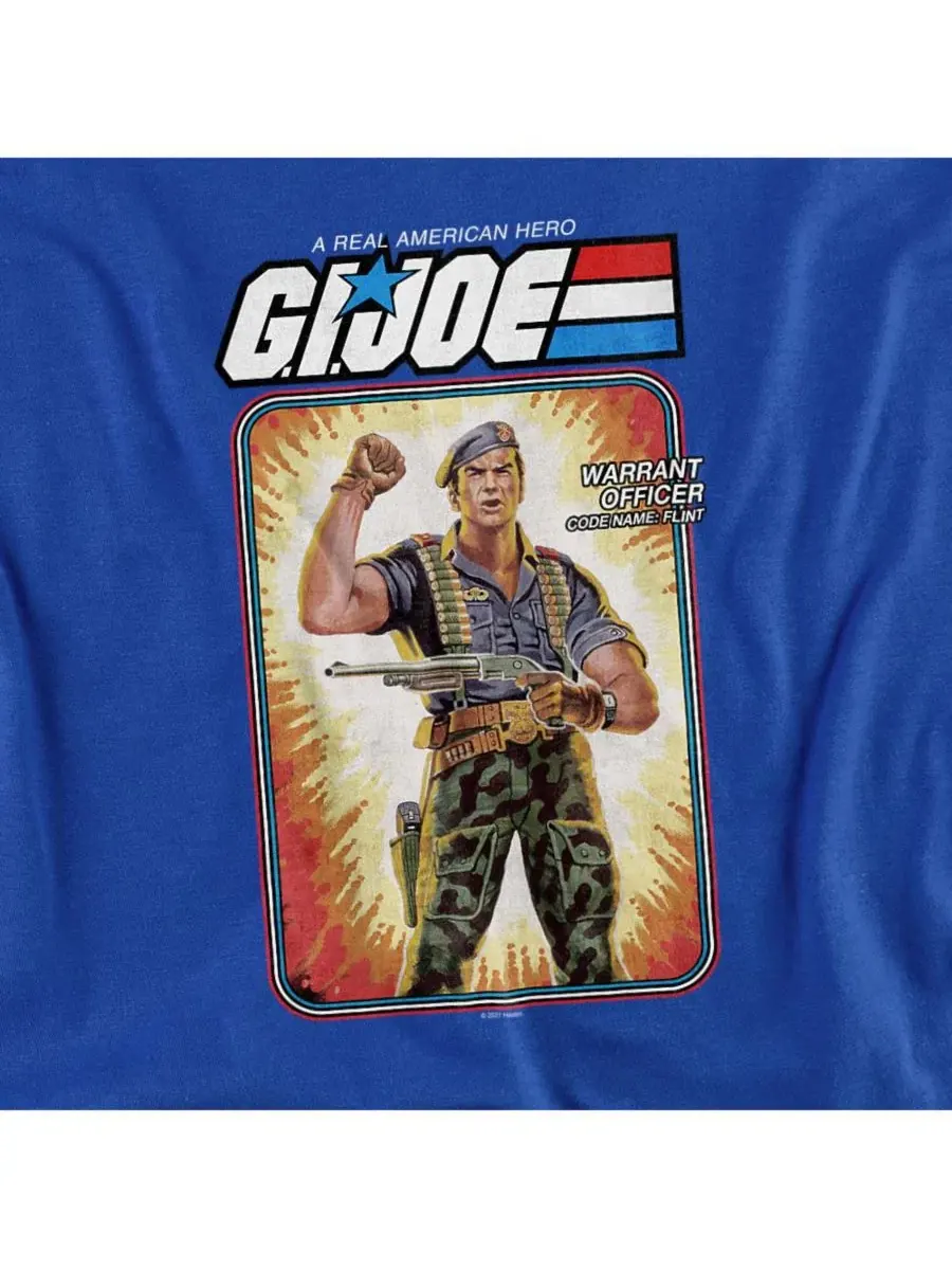 Футболка с принтом G.I. Joe Flint Card Logovision — изображение 3 из 3, королевский