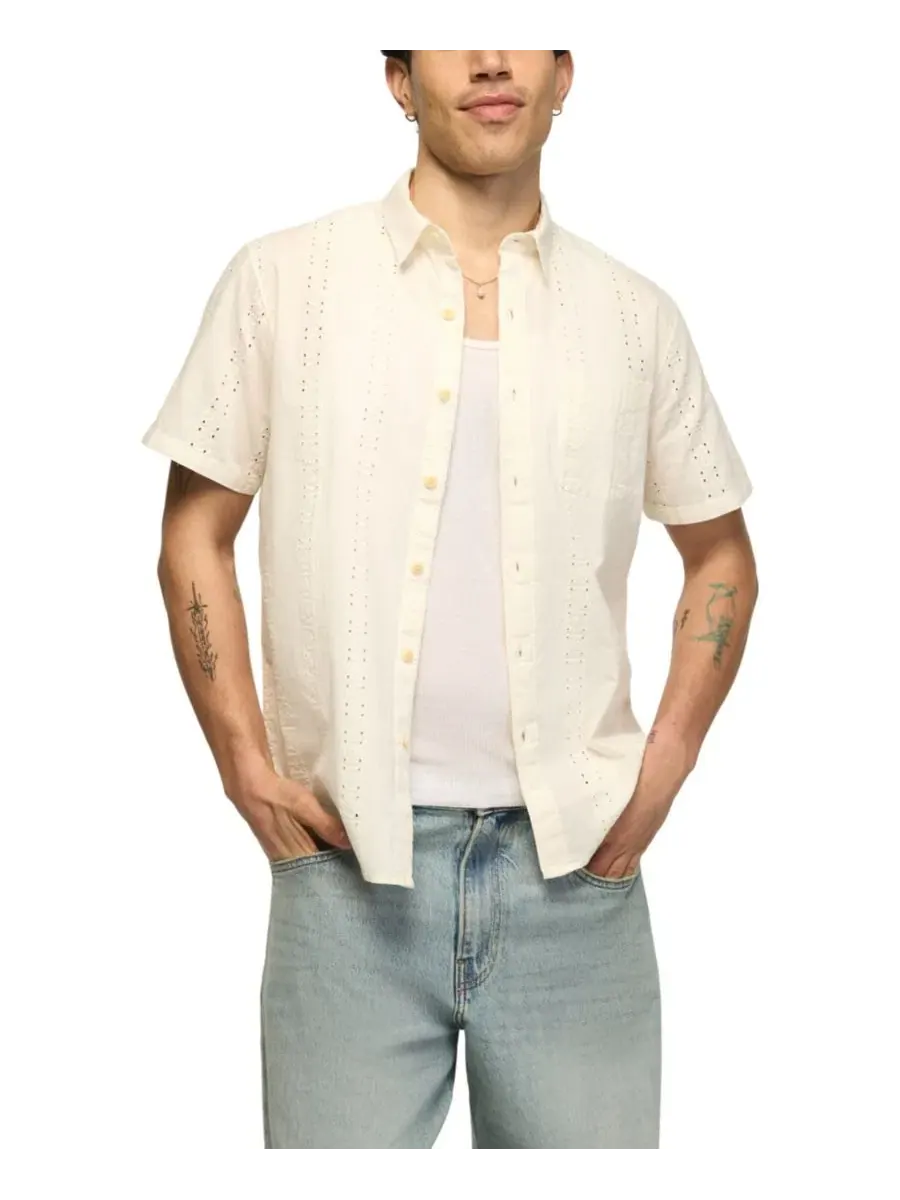 Рубашка с отделкой ажурными петлями San Gabriel Lucky Brand