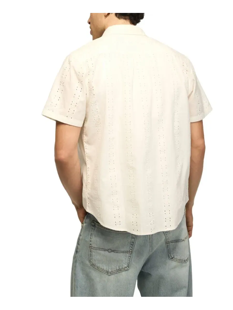 Рубашка с отделкой ажурными петлями San Gabriel Lucky Brand — изображение 4 из 4, тофу