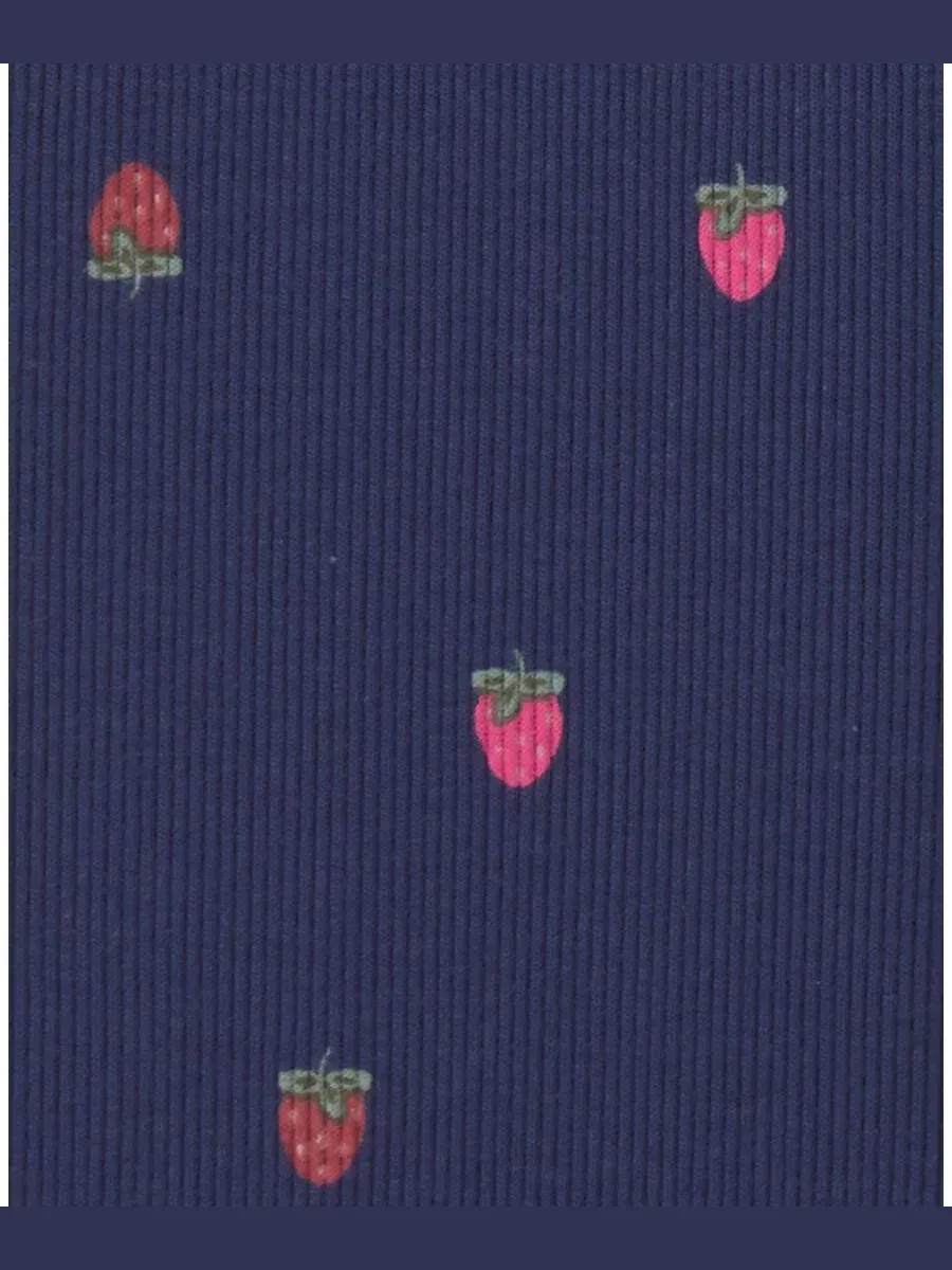 Комплект из свитшота и брюк Sweet and Kind Strawberry Carter's — изображение 5 из 6, темно-синий