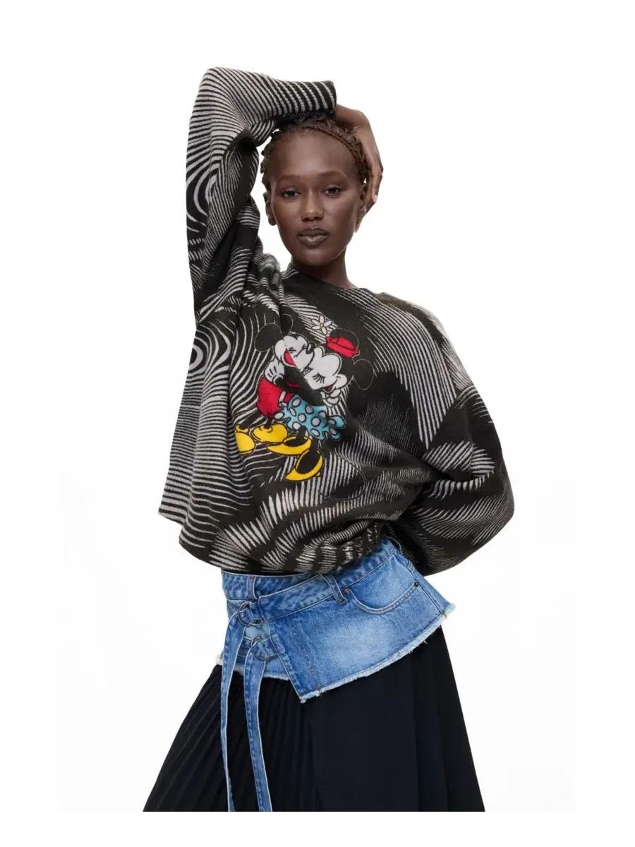 Свитер с принтом Disney Desigual — изображение 1 из 4, черный