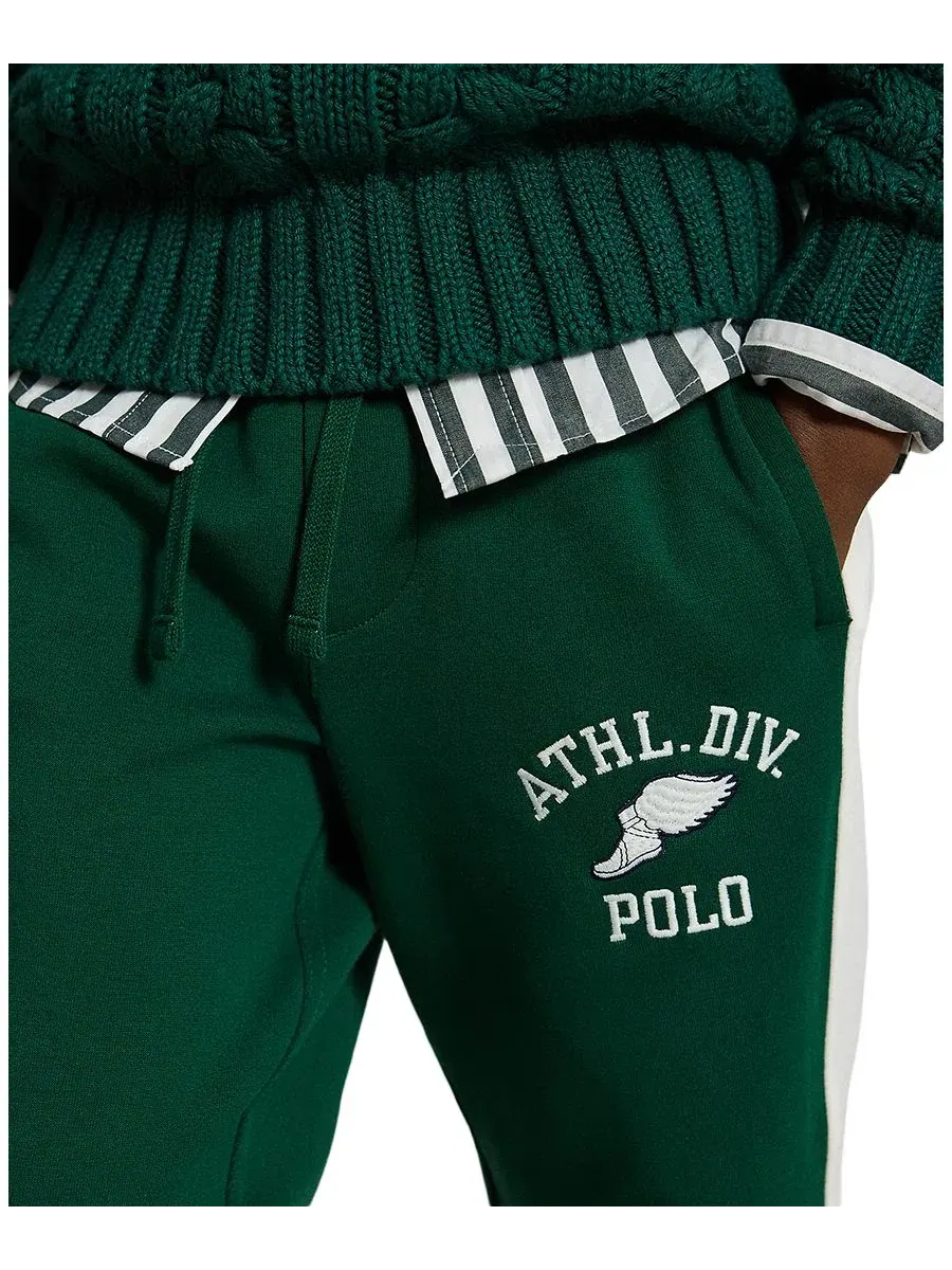 Детские спортивные брюки с логотипом Polo Ralph Lauren — изображение 3 из 5, зеленый