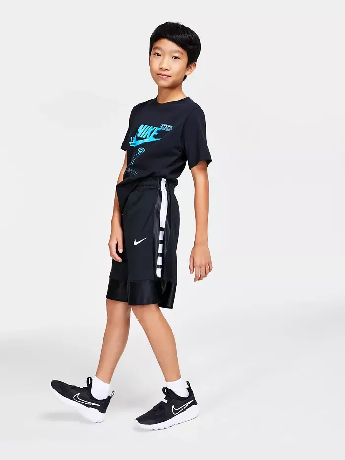 Элитные баскетбольные шорты Big Boys Dri-FIT Nike — изображение 3 из 5, черный