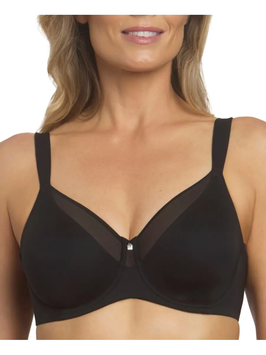 Женский бюстгальтер-минимизатор Mallory Smoothing Comfort на косточках Dominique — черный