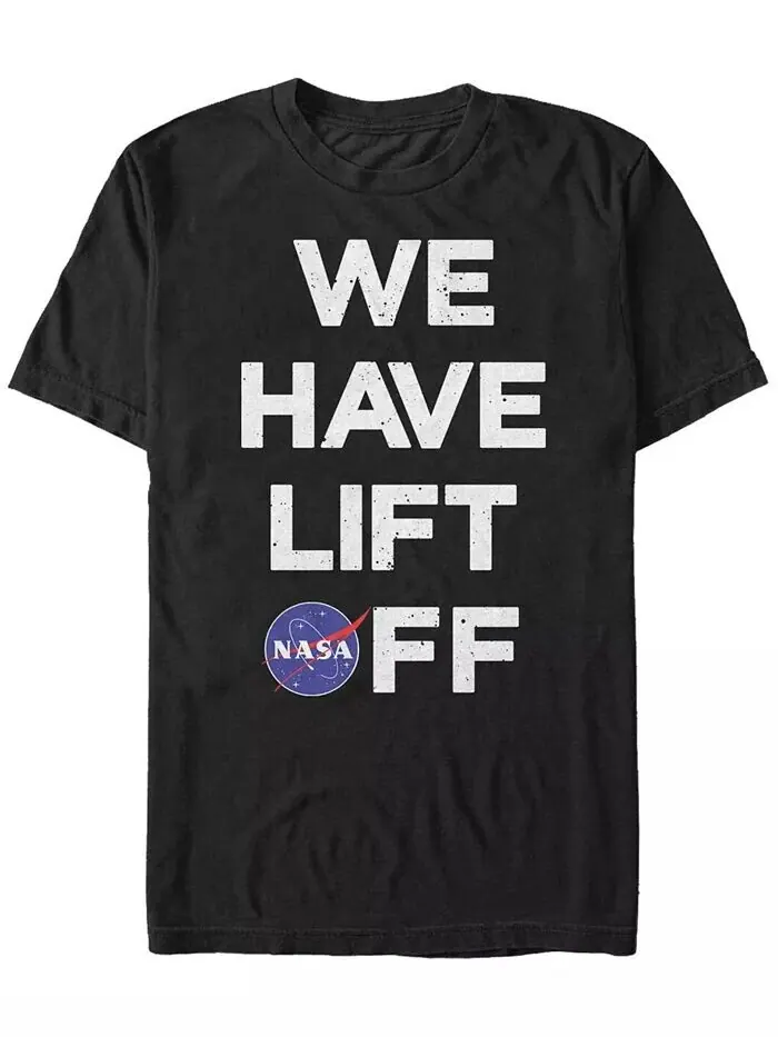 Мужская футболка NASA We Have Lift Off с коротким рукавом Fifth Sun — изображение 1 из 1, черный