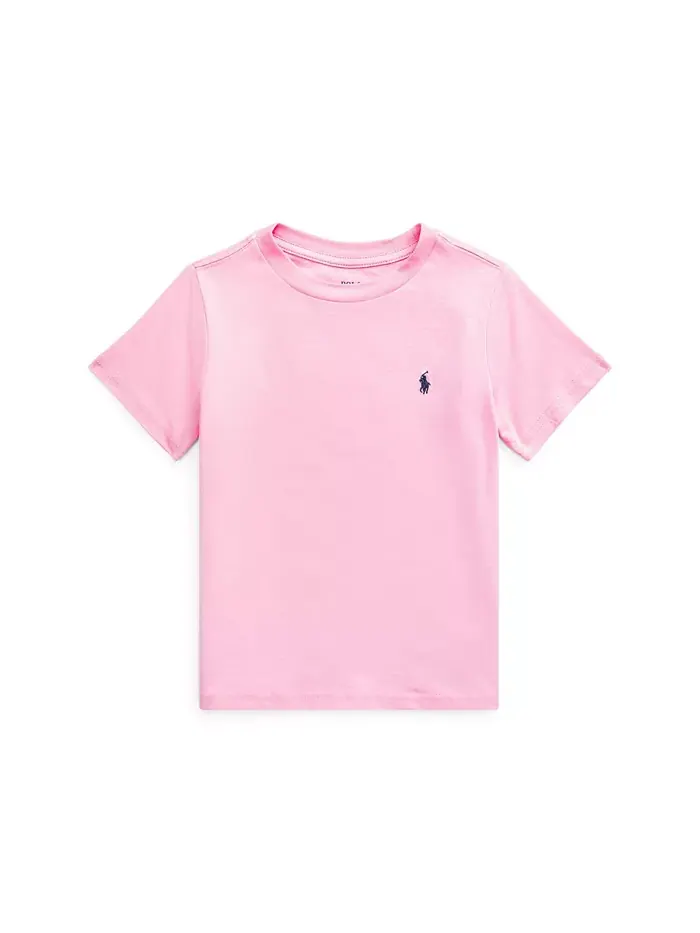 Футболка для малышей и мальчиков из хлопкового джерси Polo Ralph Lauren — изображение 1 из 4, розовый