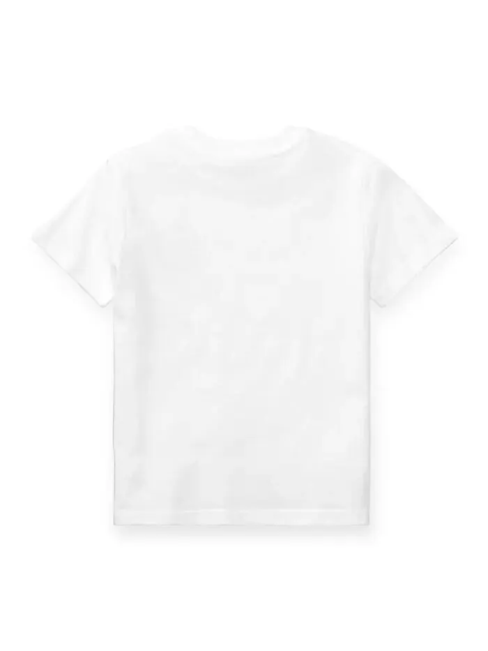 Футболка из хлопкового джерси для малышей и маленьких мальчиков Polo Ralph Lauren — изображение 2 из 2, белый