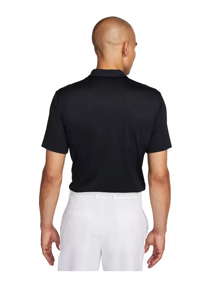 Мужская рубашка-поло для гольфа свободного кроя Core Dri-FIT с короткими рукавами Nike — изображение 2 из 4, черный/белый