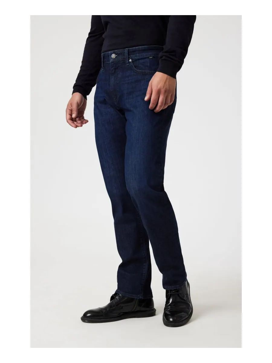 Мужские прямые брюки Mavi Zach Straight Leg в цвете Rinse Austin Mavi Jeans — изображение 2 из 6, синий