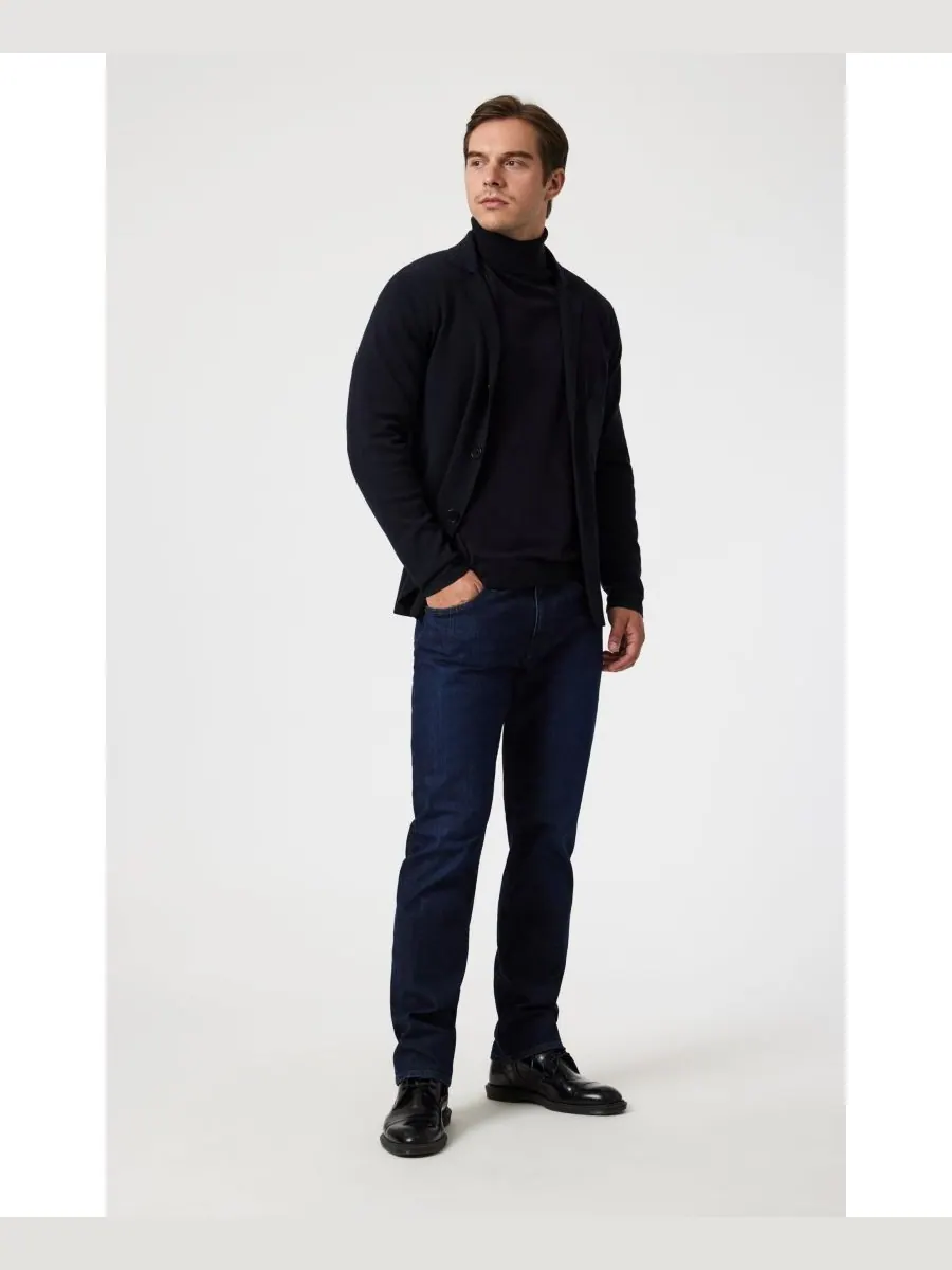Мужские прямые брюки Mavi Zach Straight Leg в цвете Rinse Austin Mavi Jeans — изображение 4 из 6, синий