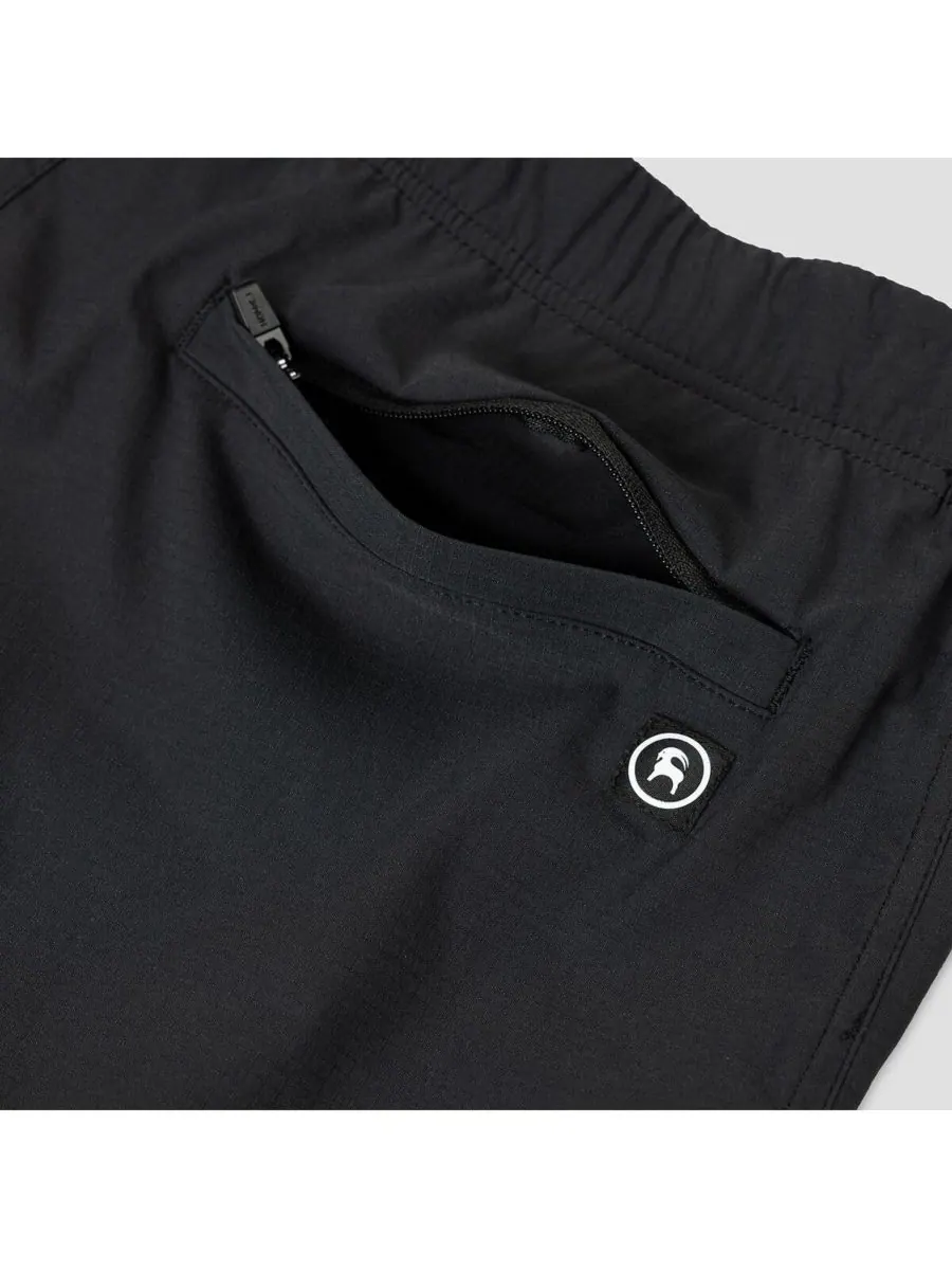 Мужские короткие шорты Wasatch Ripstop Pull-On для походов и альпинизма Backcountry — изображение 7 из 8, черный