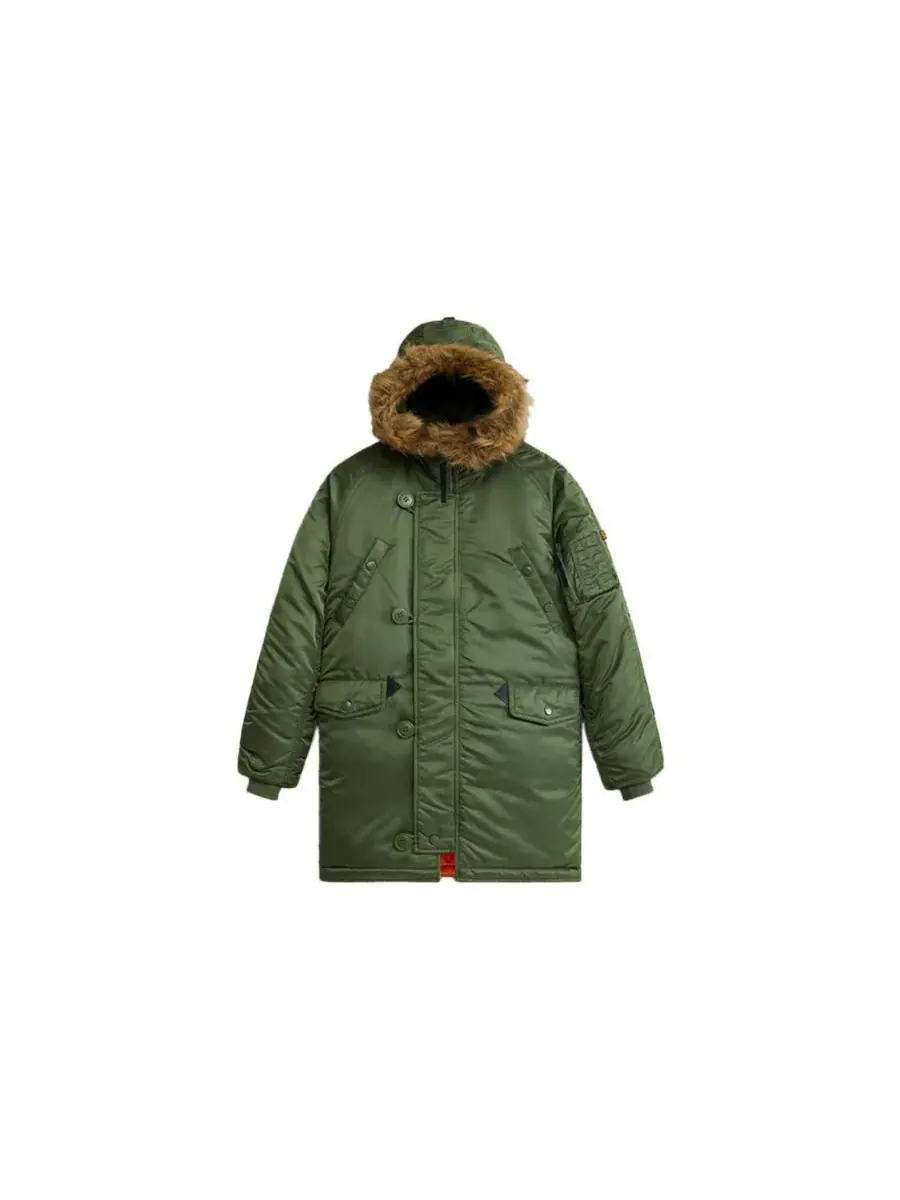 Детская парка N-3B Alpha Industries — изображение 2 из 3, шалфейный