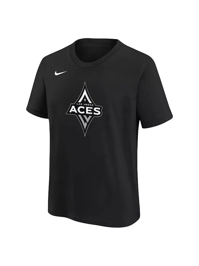 Футболка с логотипом Las Vegas Aces Essential для больших мальчиков и девочек — изображение 2 из 3, черный