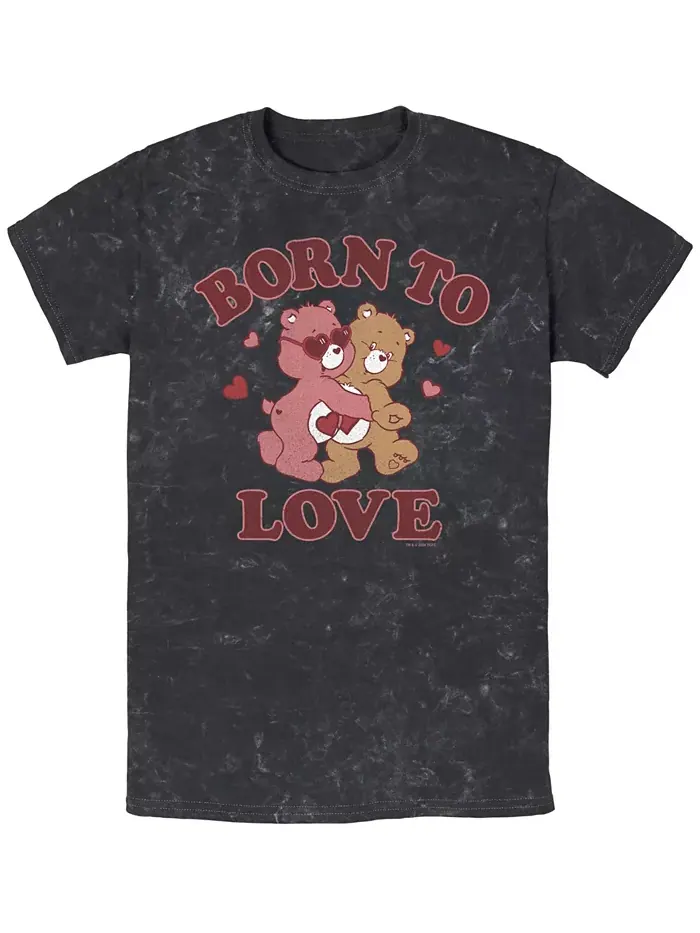Мужская футболка Care Bears Love с короткими рукавами Fifth Sun — изображение 1 из 3, черный