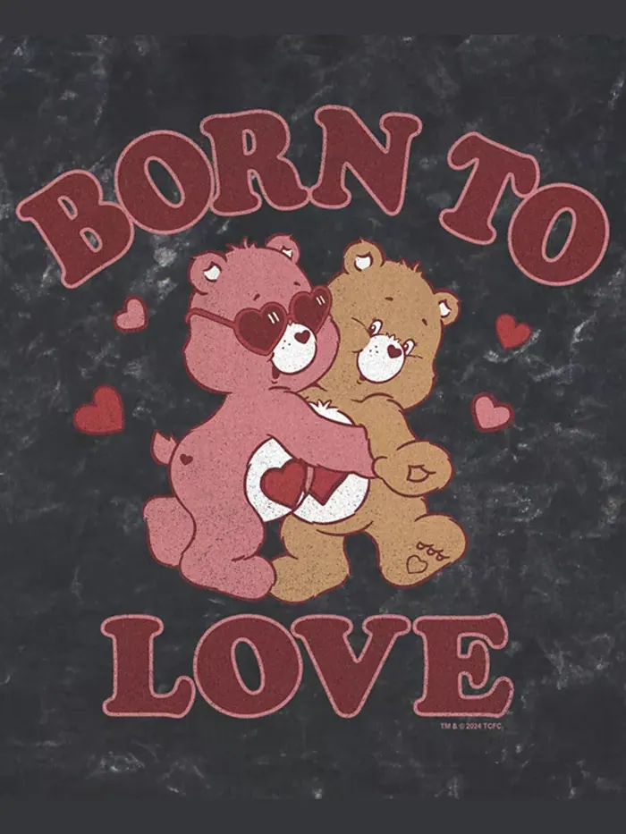 Мужская футболка Care Bears Love с короткими рукавами Fifth Sun — изображение 3 из 3, черный