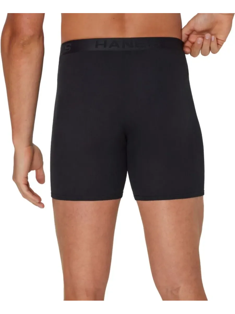 Мужские боксерские трусы Ultimate, комплект из 4 штук Hanes — изображение 5 из 5, разноцветный