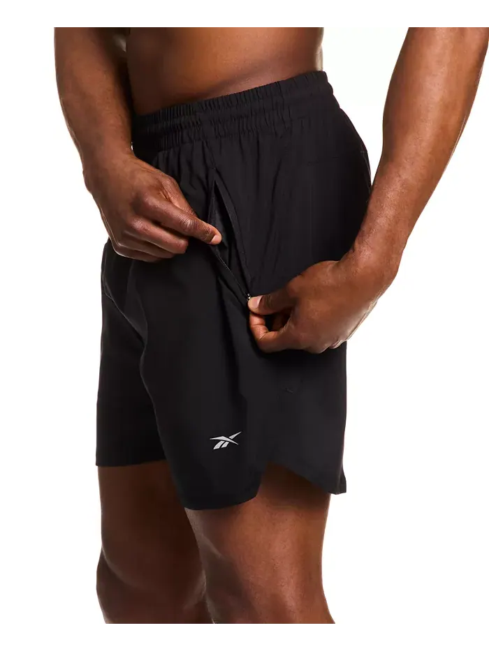 Мужские шорты Run 7" Woven Active Pull-On Reebok — изображение 3 из 4, черный