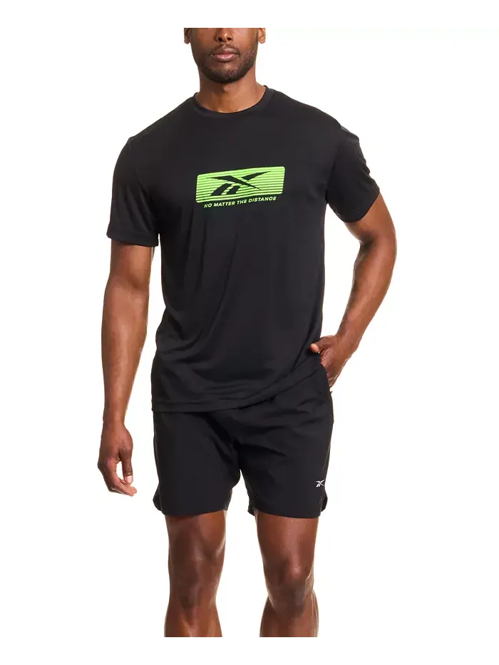 Мужские шорты Run 7" Woven Active Pull-On Reebok — изображение 4 из 4, черный