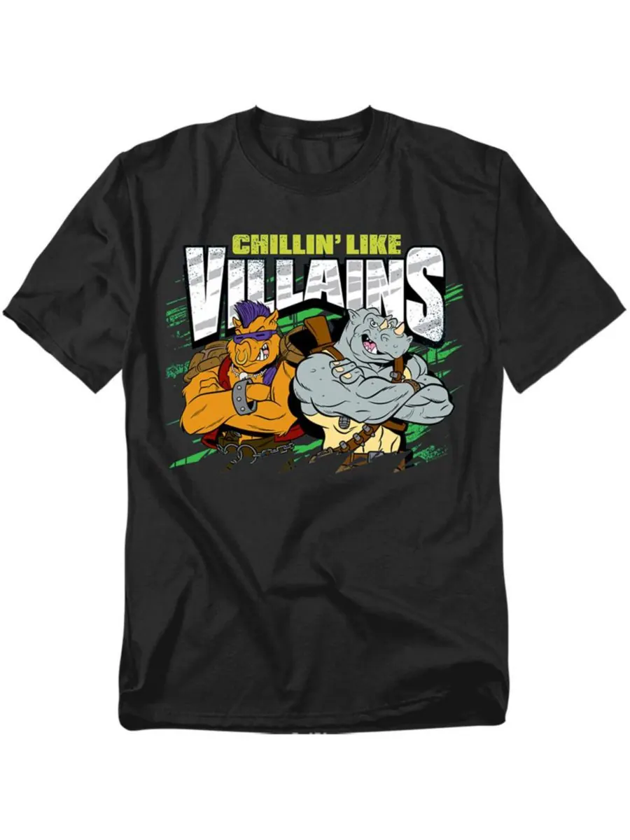 Футболка Big & Tall TMNT Chillin Like Villains TEENAGE MUTANT NINJA TURTLES — изображение 1 из 3, черный
