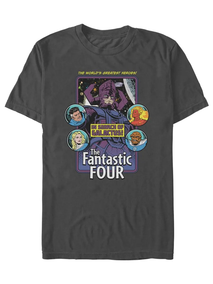 Мужская футболка Fantastic 4 First Steps Bubbles Fifth Sun — изображение 1 из 3, темно-серый