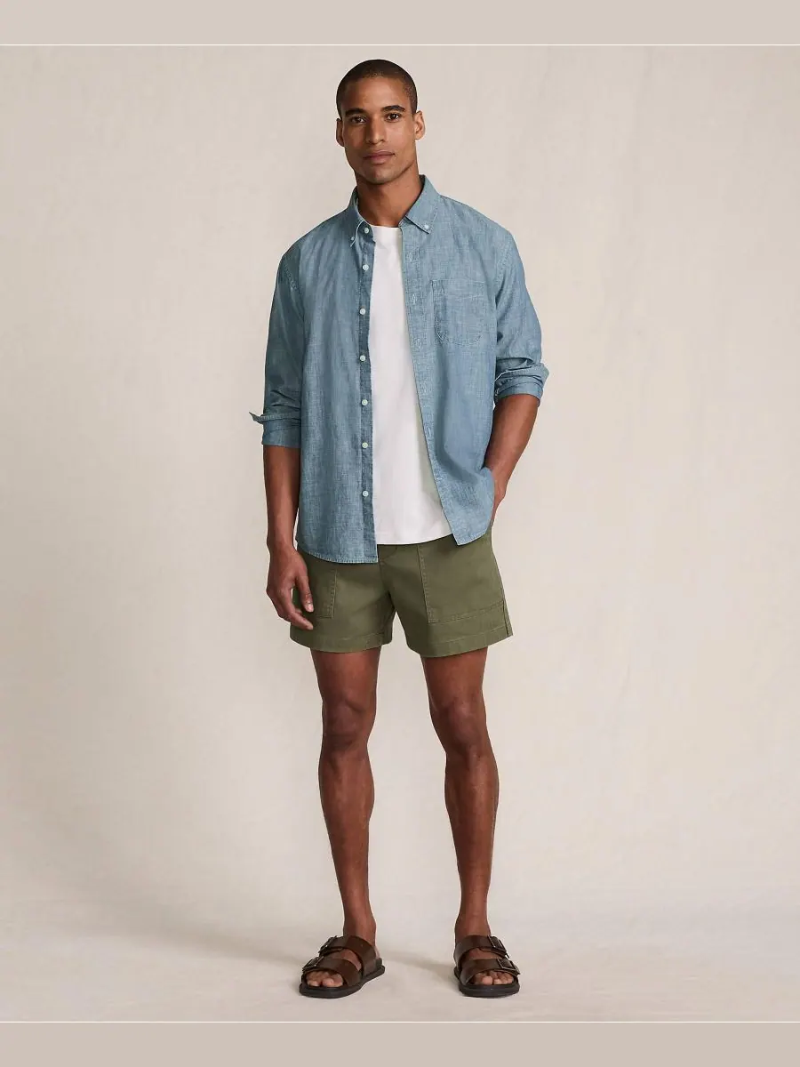 Мужские шорты Knockabout Fatigue Short Lands' End — изображение 4 из 4, зеленый