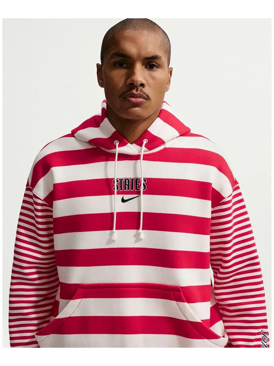 Толстовка USMNT Phoenix Oversized Nike — изображение 2 из 5, красный/белый