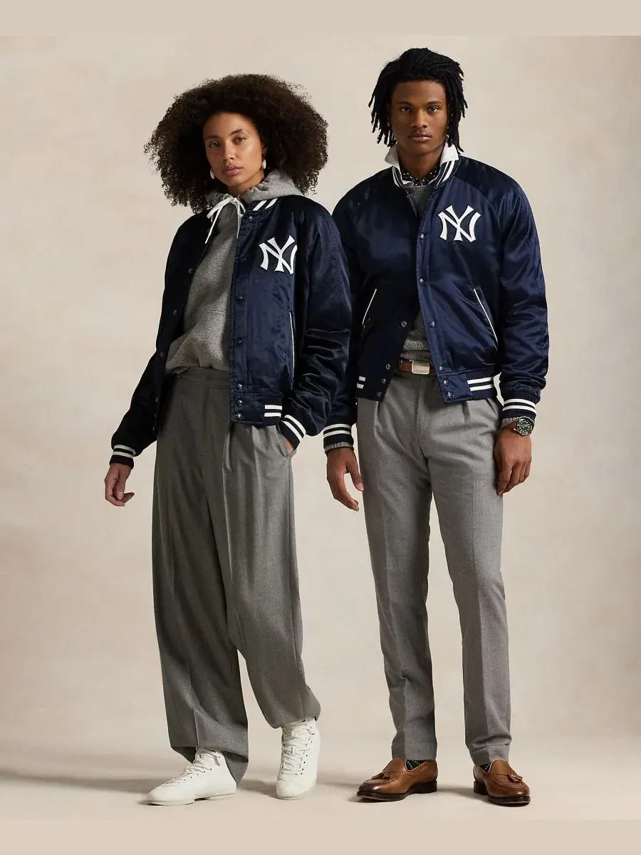 Футболка Yankees Collection Polo Ralph Lauren — изображение 2 из 9, темно-синий