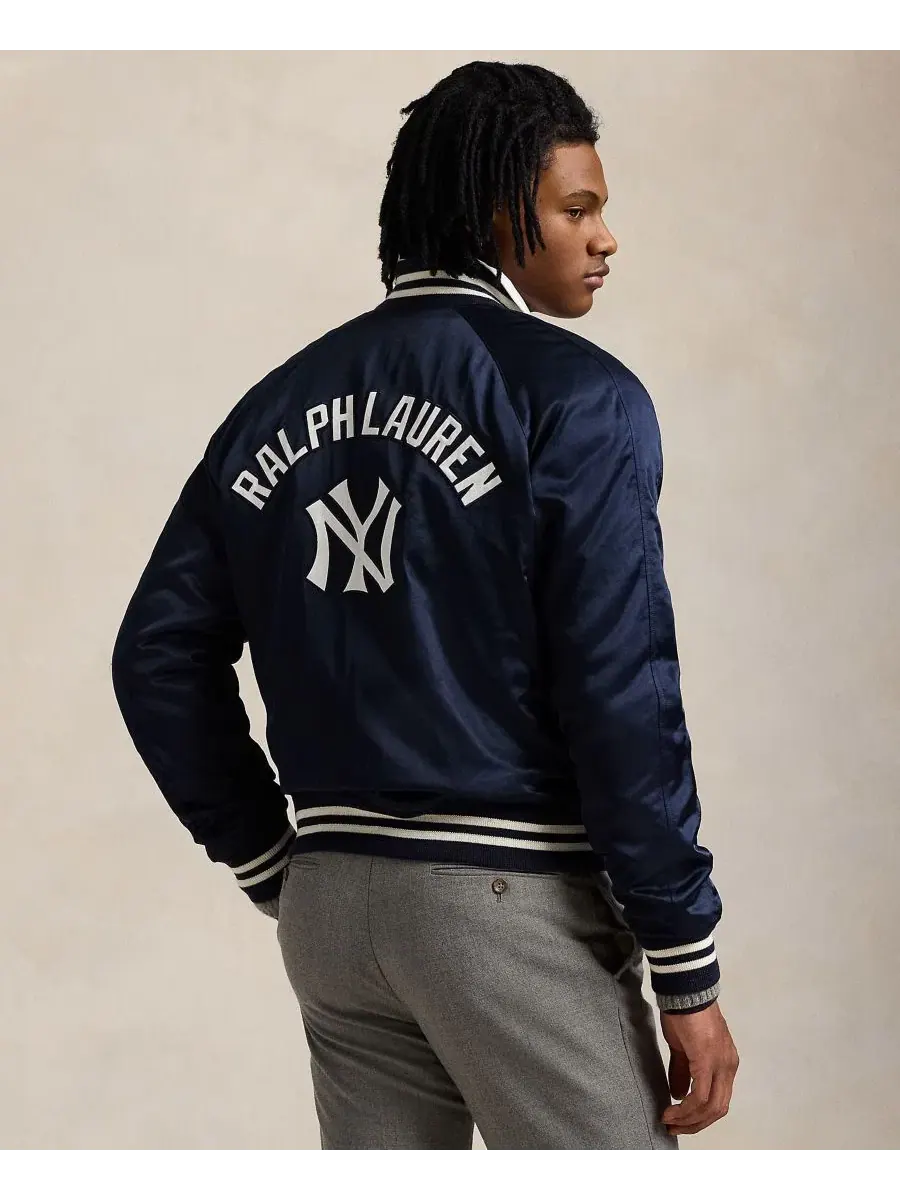 Футболка Yankees Collection Polo Ralph Lauren — изображение 3 из 9, темно-синий