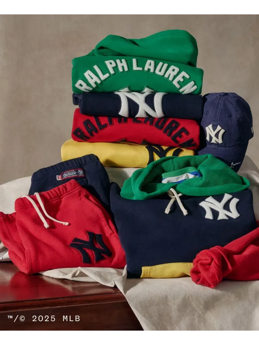 Футболка Yankees Collection Polo Ralph Lauren — изображение 8 из 9, темно-синий