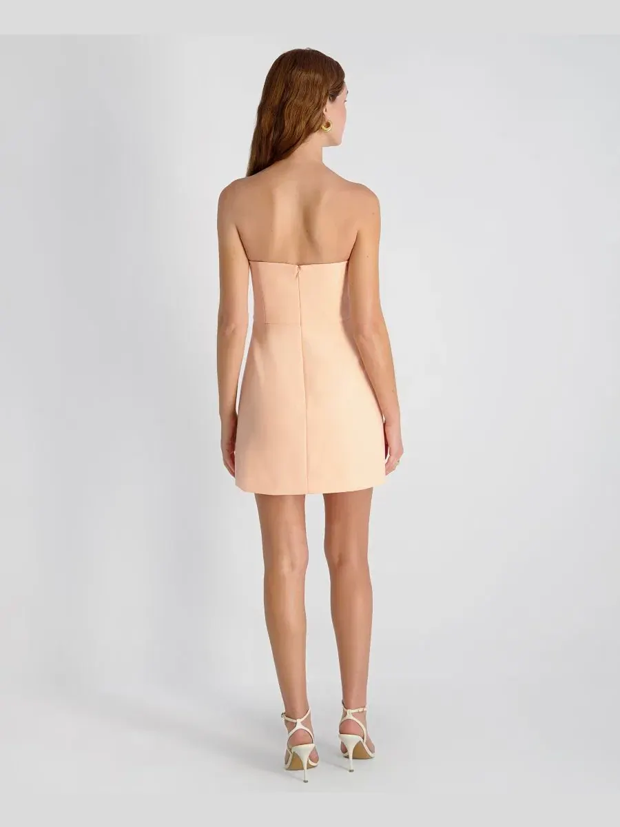 Платье мини без бретелек с квадратным вырезом Whisper French Connection, Peach Fizz — изображение 5 из 6