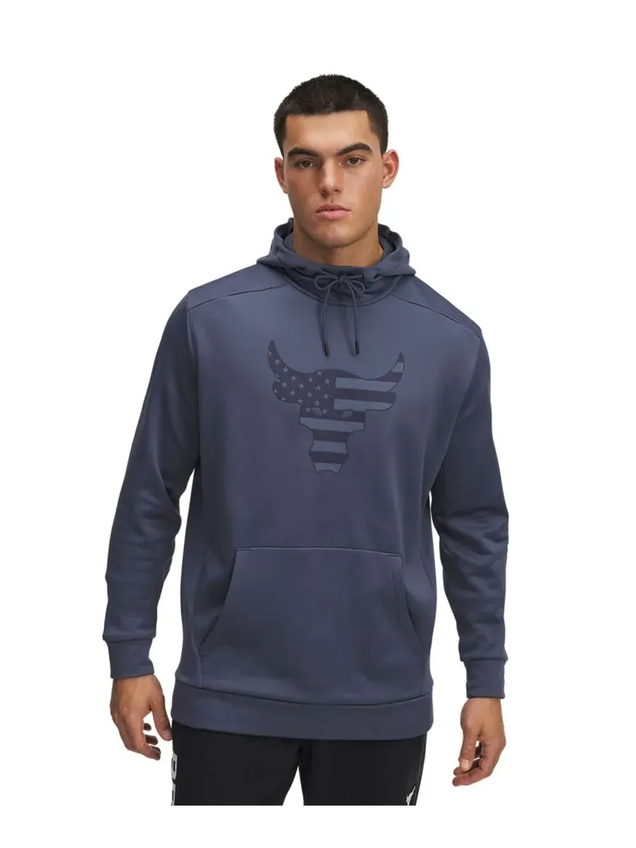 Худи с длинными рукавами Project Rock Freedom Under Armour — изображение 1 из 3, темно-синий