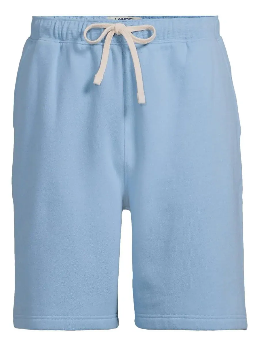 Мужские спортивные шорты Serious Sweats с карманом на молнии Lands' End — изображение 3 из 3, синий