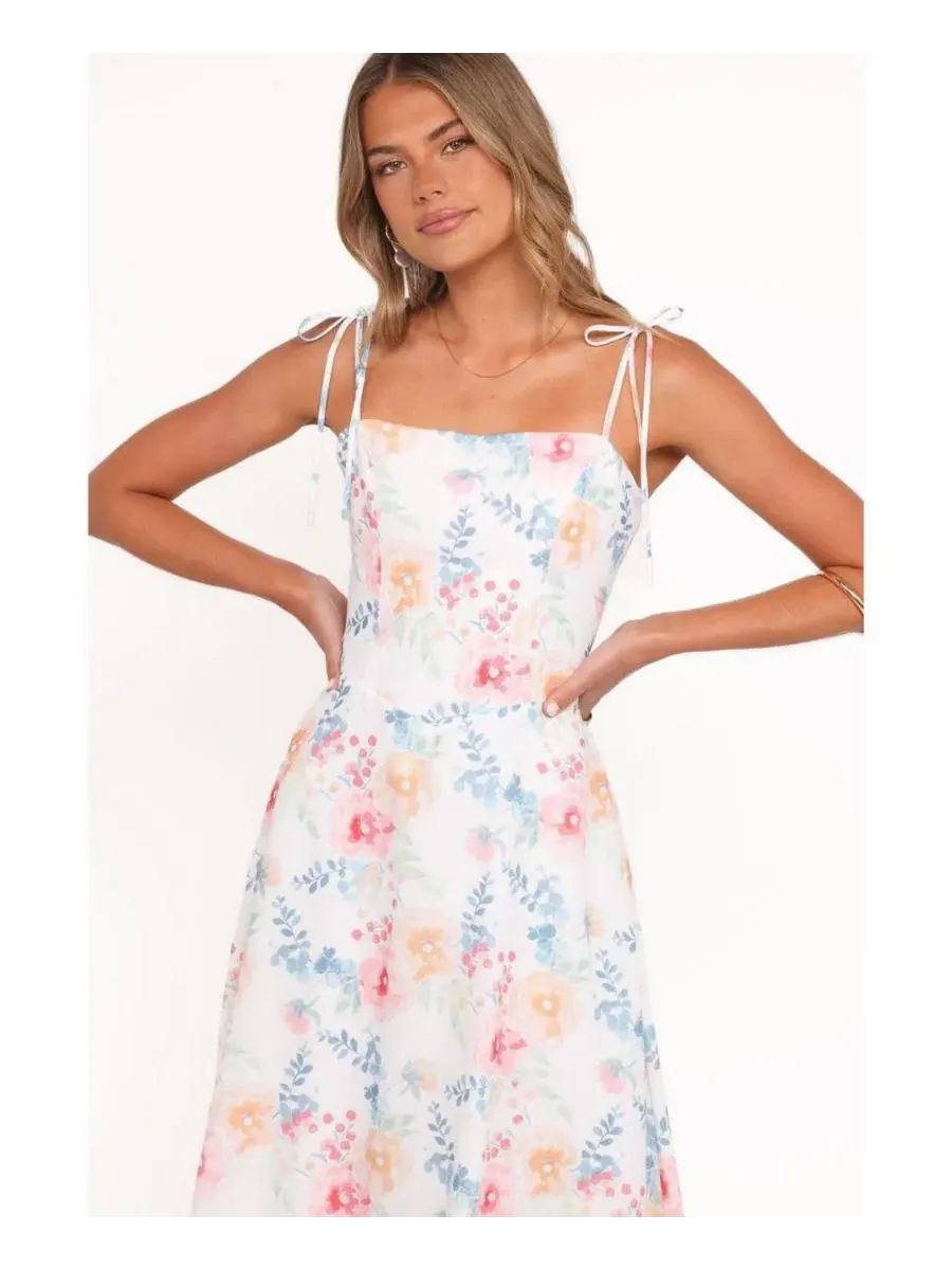 Платье-трапеция Jaxon Midi Floral Petal and Pup — изображение 4 из 4, мульти
