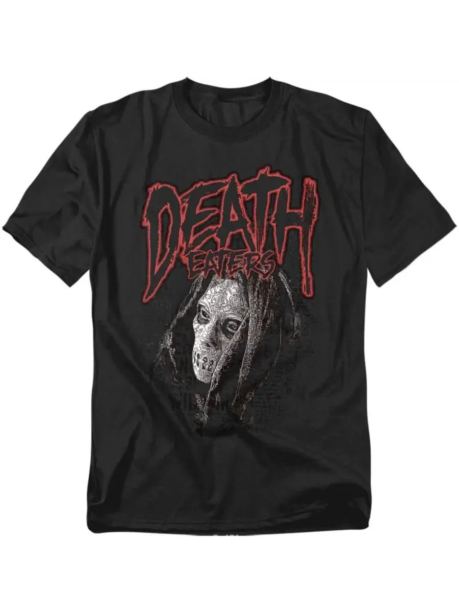 Футболка с принтом Death Eaters Mono Face Harry Potter — изображение 1 из 3, черный