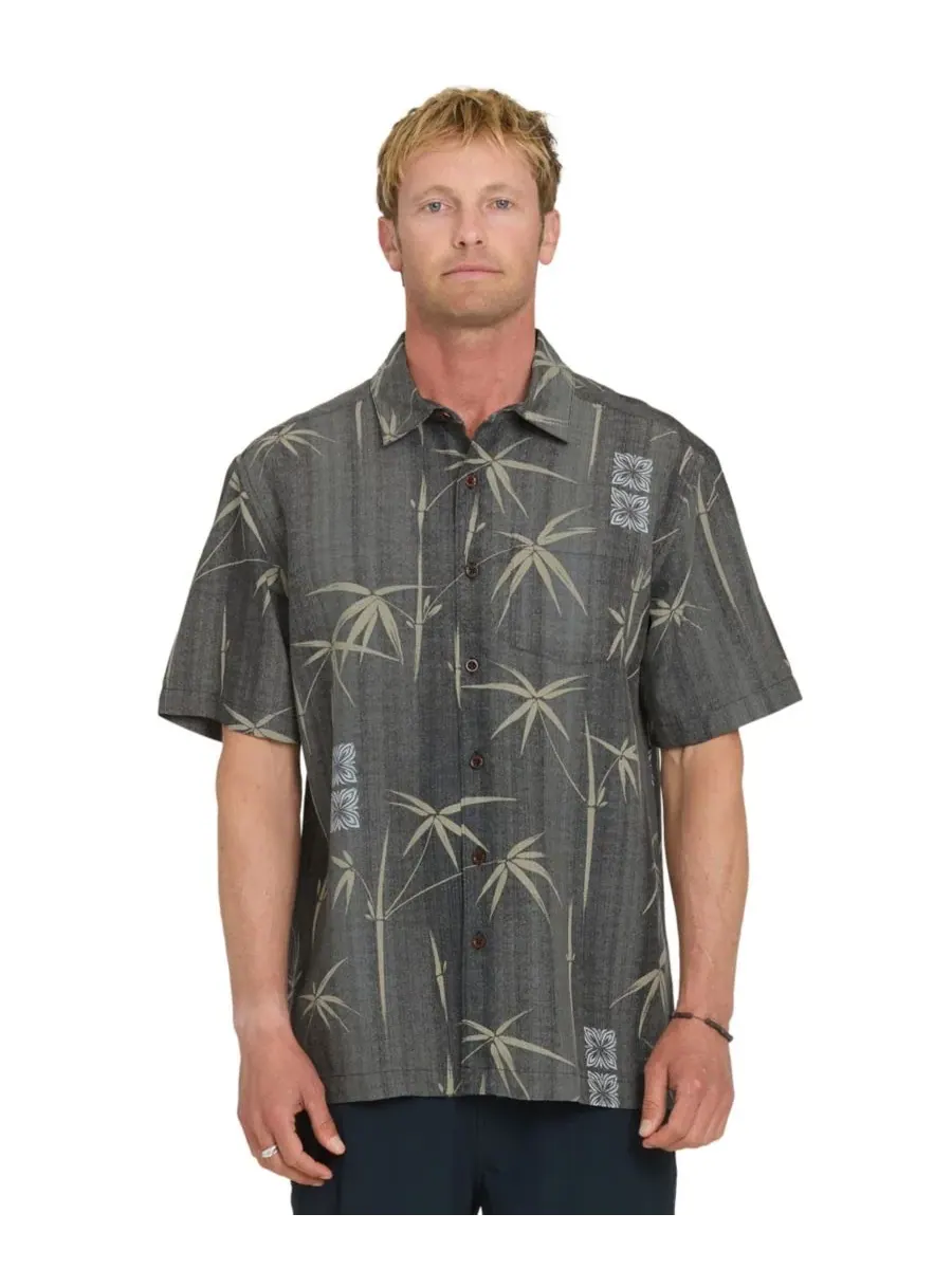 Quiksilver Waterman Мужская рубашка Quiksilver Bamboo Bay классического кроя — изображение 1 из 4, фантомный