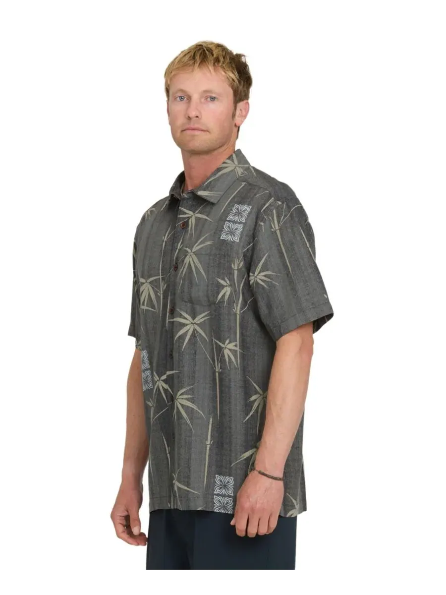 Quiksilver Waterman Мужская рубашка Quiksilver Bamboo Bay классического кроя — изображение 2 из 4, фантомный