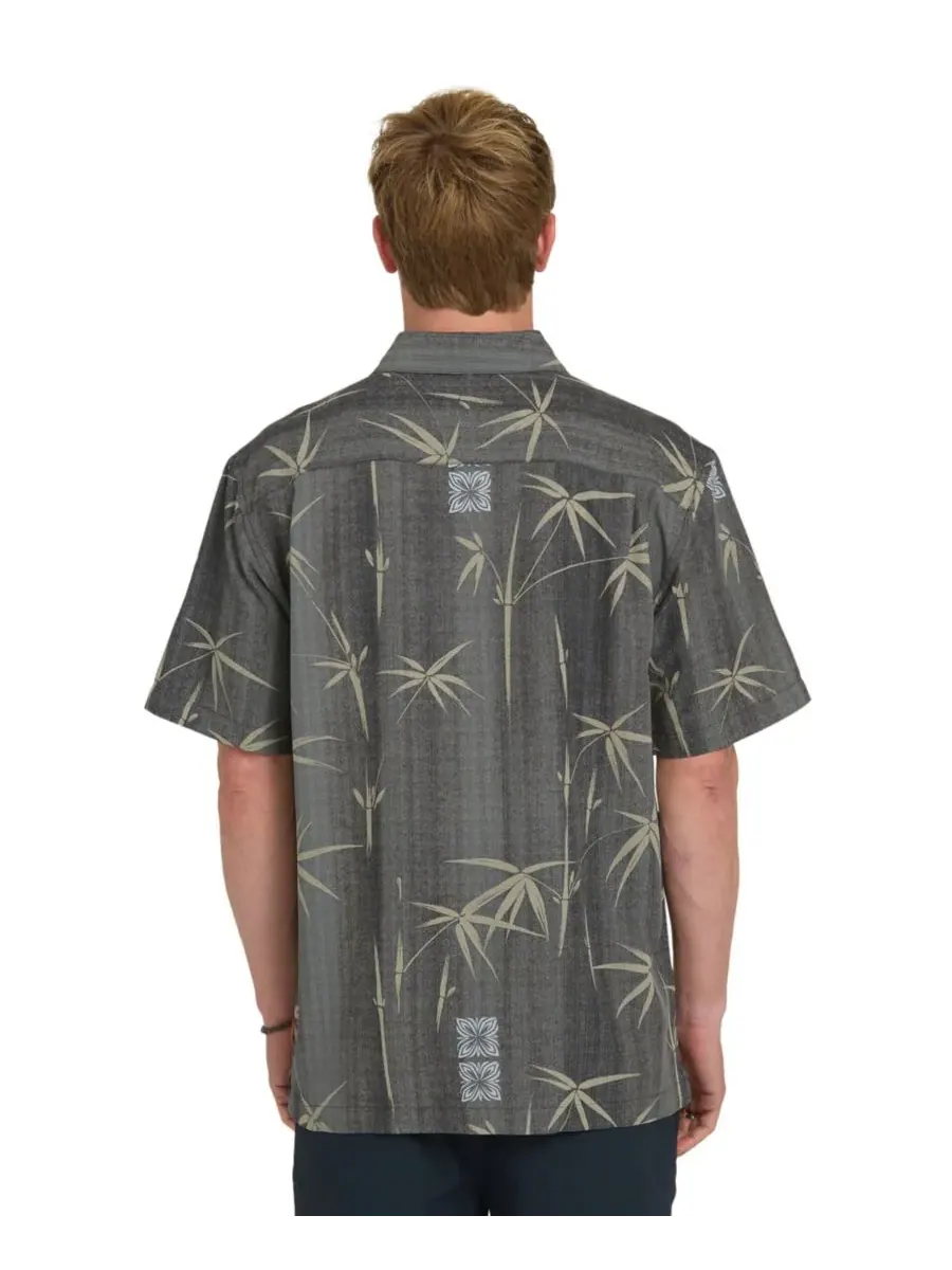Quiksilver Waterman Мужская рубашка Quiksilver Bamboo Bay классического кроя — изображение 4 из 4, фантомный