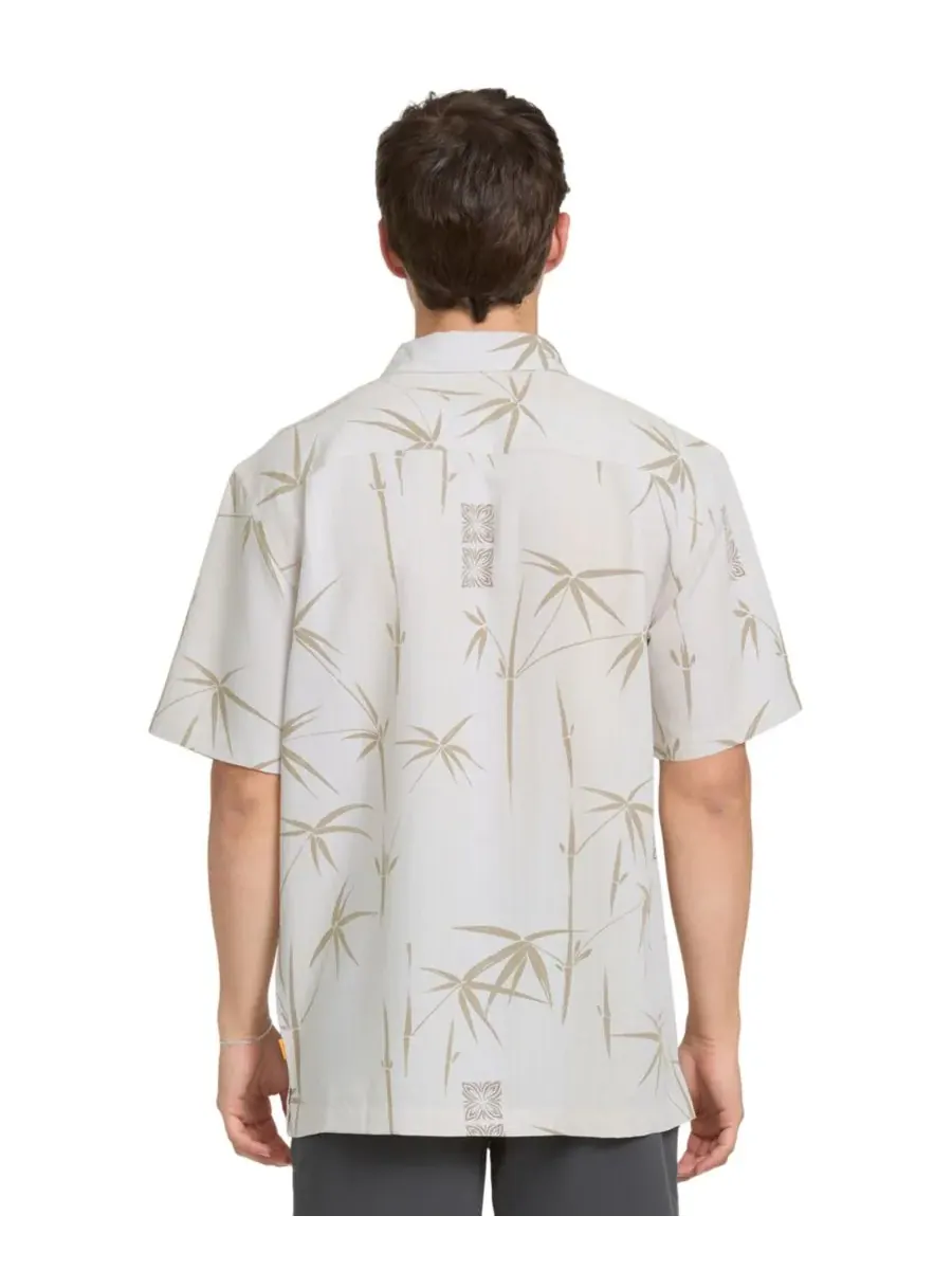 Quiksilver Waterman Мужская рубашка Quiksilver Bamboo Bay классического кроя — изображение 4 из 4, серебристый